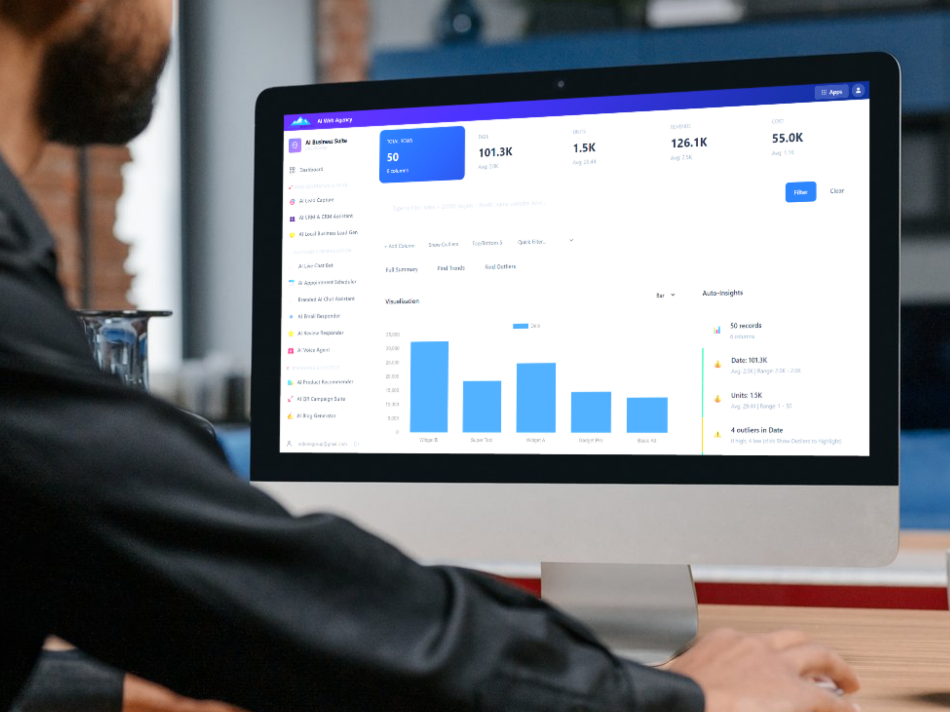 AI Business Intelligence Dashboard