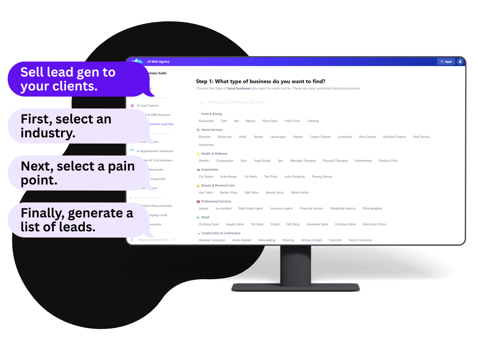 AI Lead Finder Dashboard