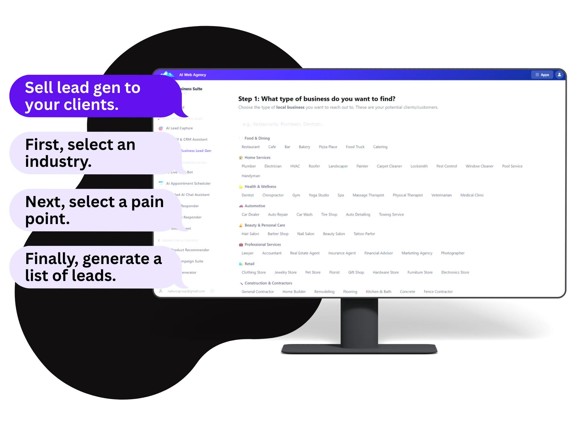 AI Lead Finder Dashboard