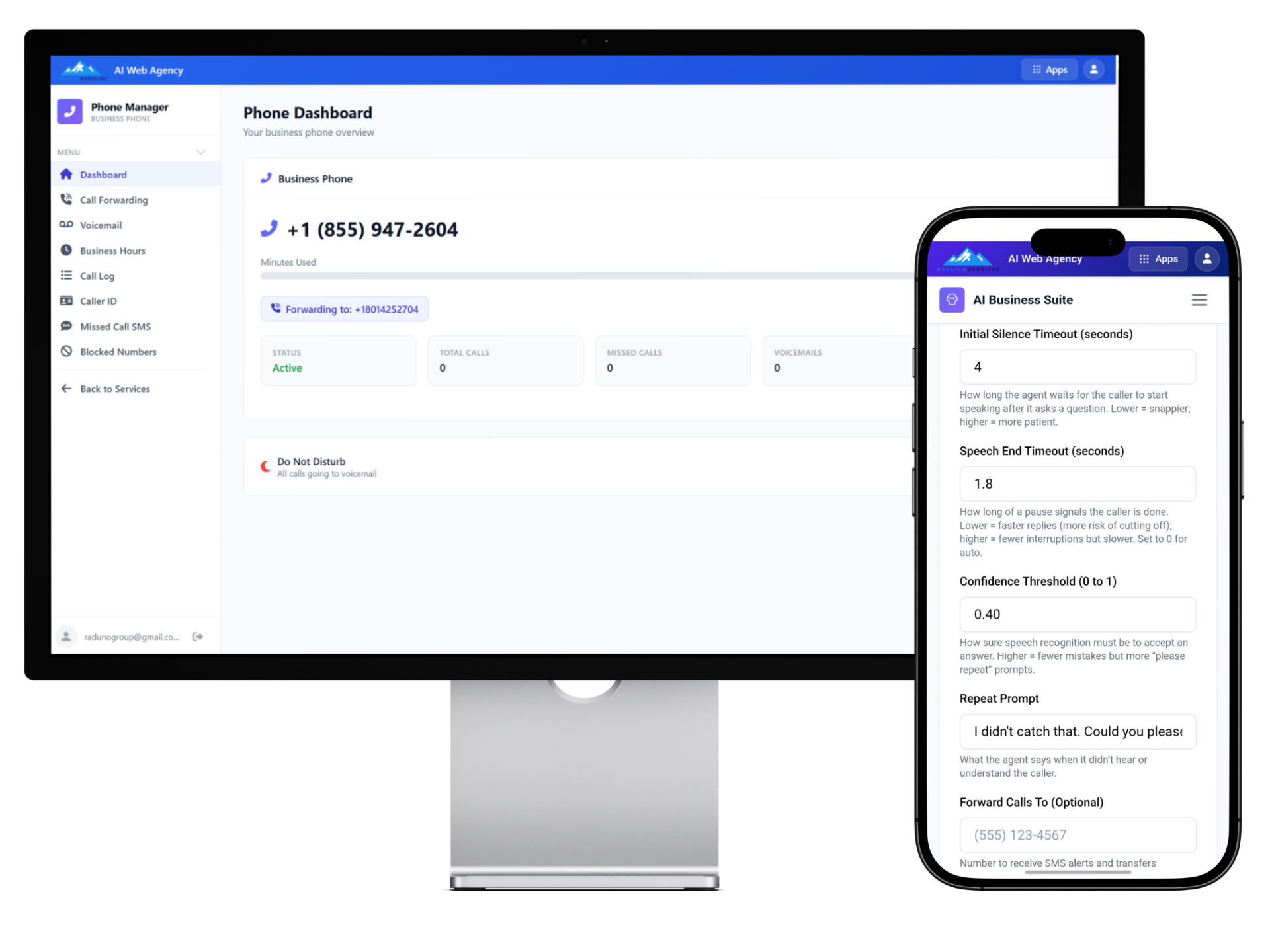 AI Voice Agent Dashboard