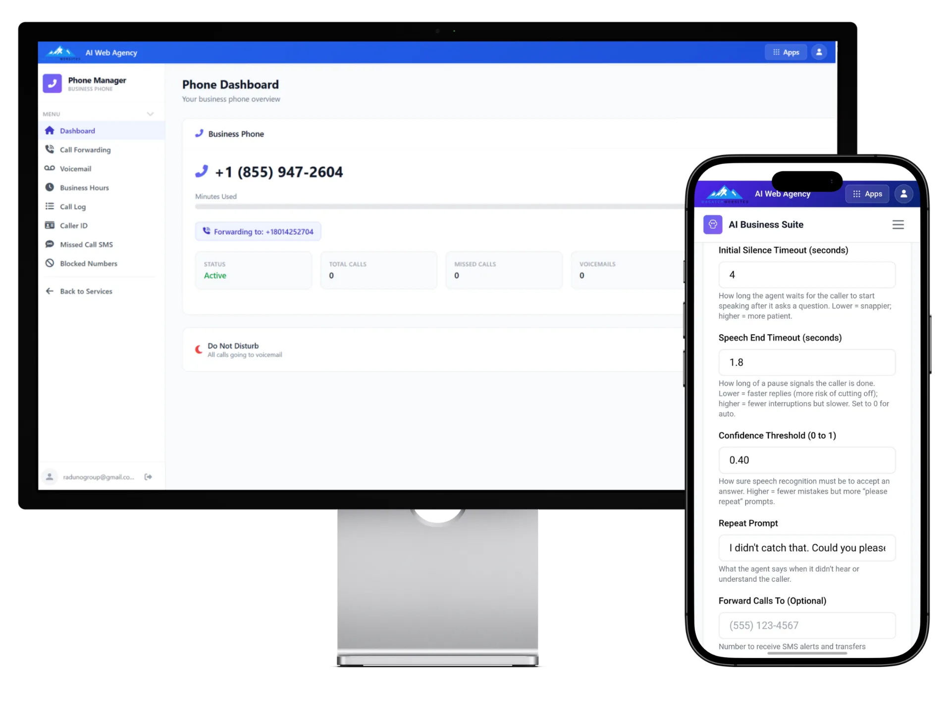 AI Voice Agent Dashboard