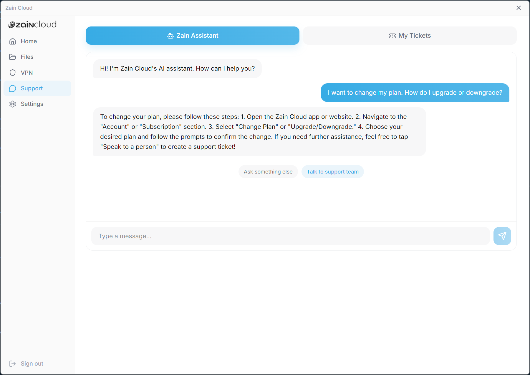 Support Chat