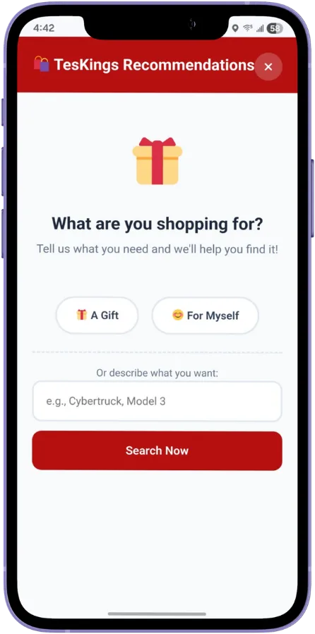 AI Product Recommender Widget