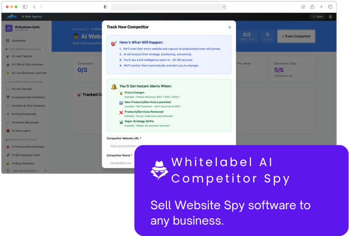 AI Website Spy Dashboard