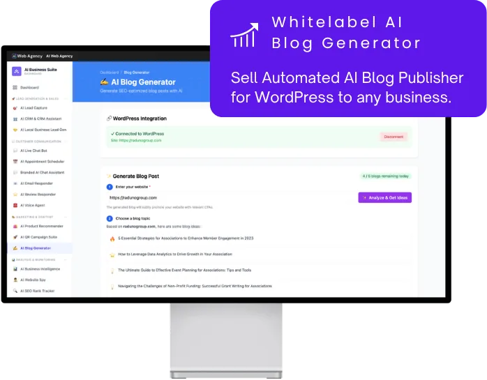 AI Blog Generator Dashboard