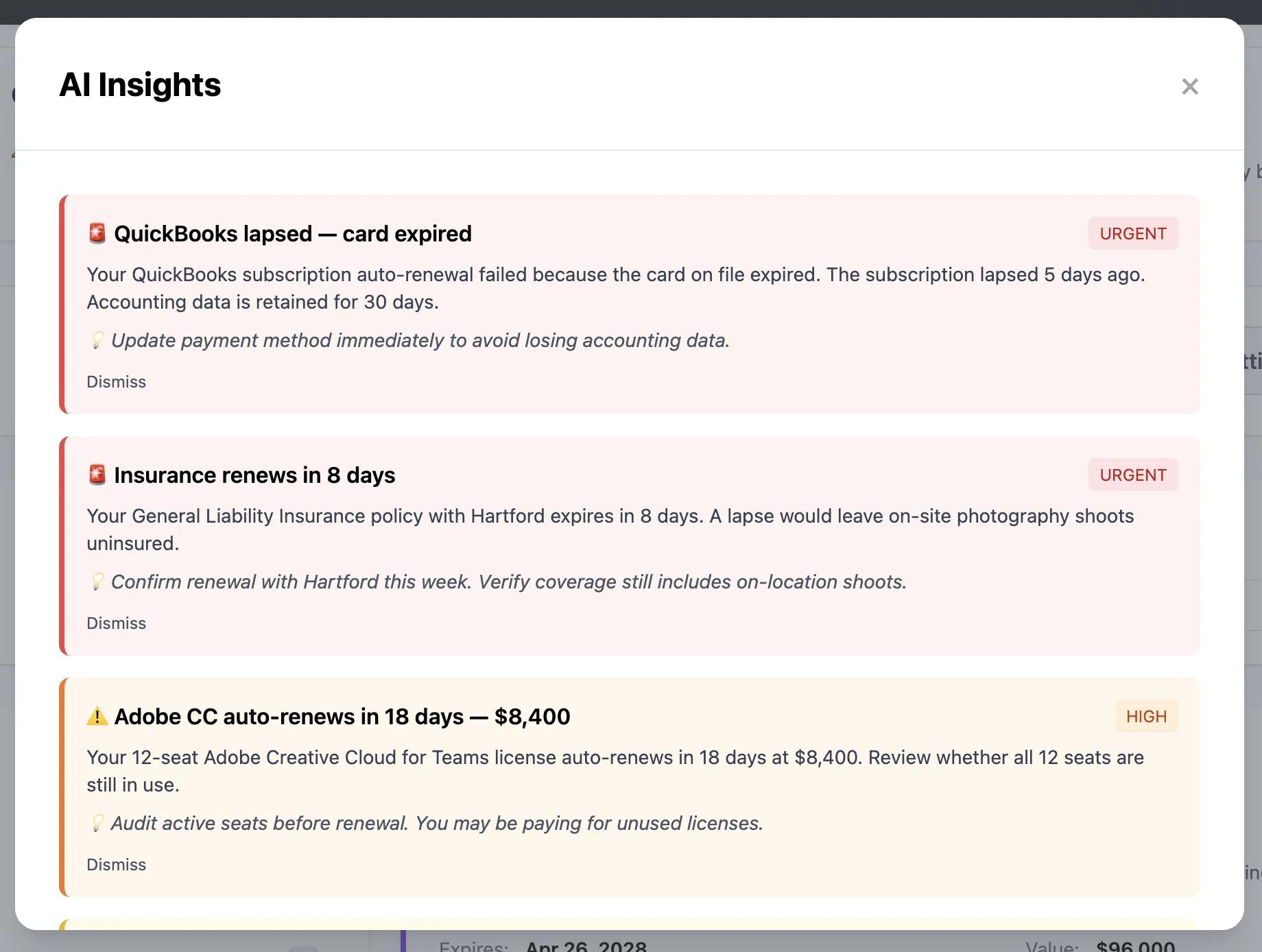 Dashboard & AI Insights