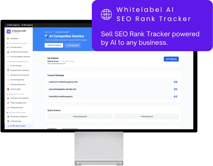 AI SEO Rank Tracker Dashboard